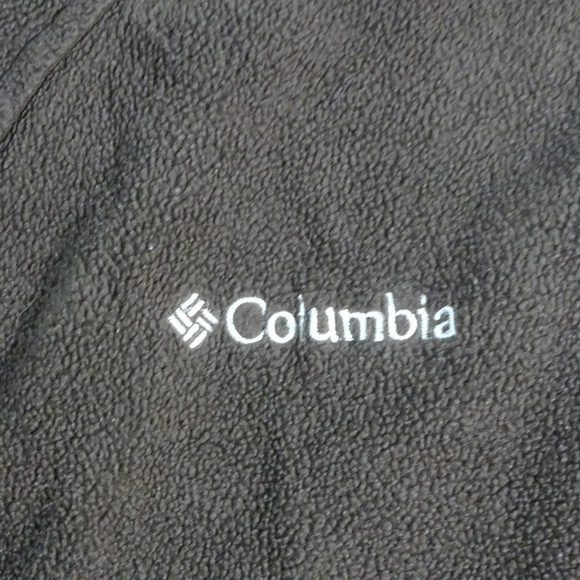 Columbia Brown Full Zip Fleece Jacket Medium - Picture 3 of 6
